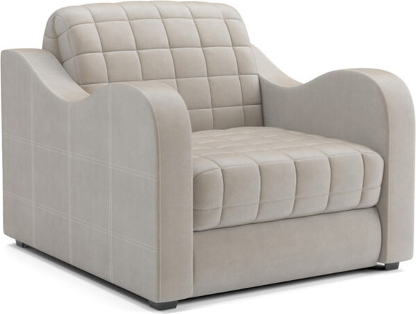 Изображение товара Кресло-кровать Mebel-Ars Барон №4 НПБ (бархат бежевый Star Velvet 6 Light Beige)