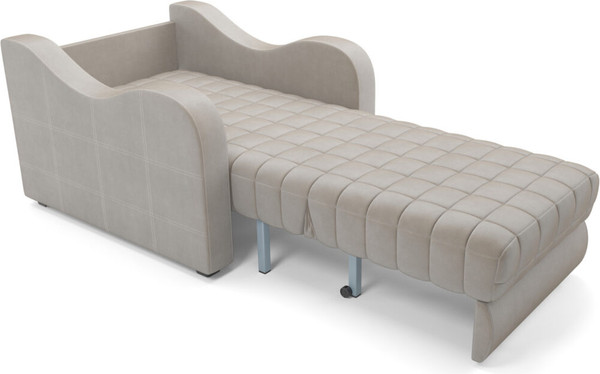 Изображение товара Кресло-кровать Mebel-Ars Барон №4 НПБ (бархат бежевый Star Velvet 6 Light Beige)