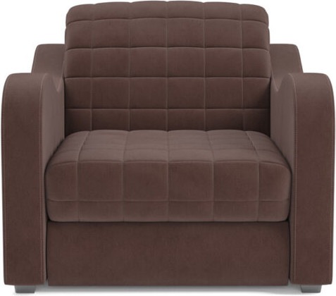 Изображение товара Кресло-кровать Mebel-Ars Барон №4 НПБ (велюр молочный шоколад НВ-178/13)