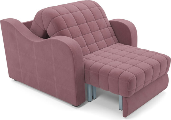 Изображение товара Кресло-кровать Mebel-Ars Барон №4 НПБ (велюр пудра НВ-178/18)