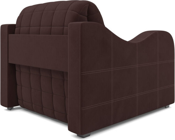Изображение товара Кресло-кровать Mebel-Ars Барон №4 НПБ (велюр шоколад HB-178/16)