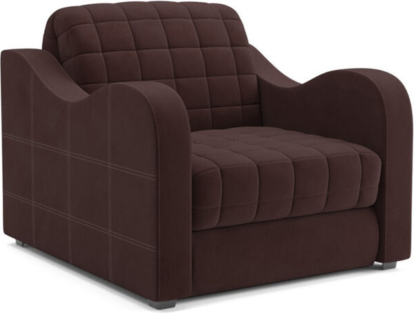 Изображение товара Кресло-кровать Mebel-Ars Барон №4 НПБ (велюр шоколад HB-178/16)
