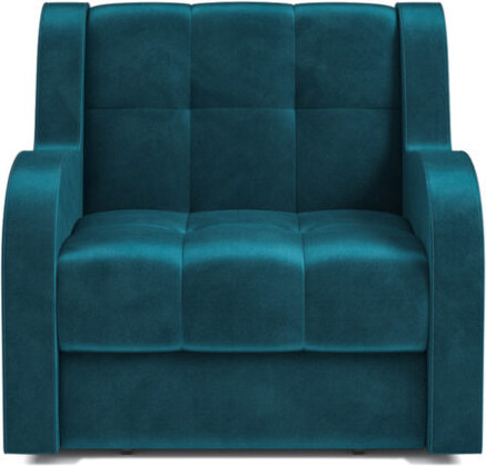 Изображение товара Кресло-кровать Mebel-Ars Барон НПБ (бархат синий/зеленый Star Velvet 43 Black Green)