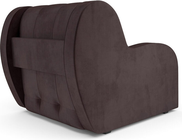 Изображение товара Кресло-кровать Mebel-Ars Барон НПБ (бархат шоколадный Star Velvet 60 Coffee)