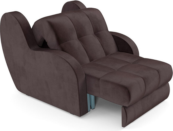 Изображение товара Кресло-кровать Mebel-Ars Барон НПБ (бархат шоколадный Star Velvet 60 Coffee)