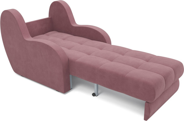 Изображение товара Кресло-кровать Mebel-Ars Барон НПБ (велюр пудра НВ-178/18)