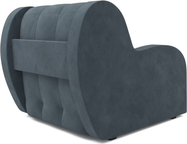 Изображение товара Кресло-кровать Mebel-Ars Барон НПБ (велюр серый/синий HB-178/26)
