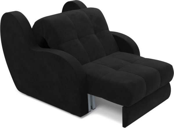 Изображение товара Кресло-кровать Mebel-Ars Барон НПБ (велюр черный НВ-178/17)