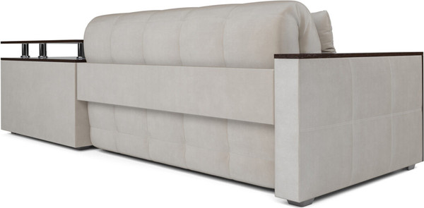 Изображение товара Диван угловой Mebel-Ars Прага НПБ (бархат бежевый Star Velvet 6 Light Beige)