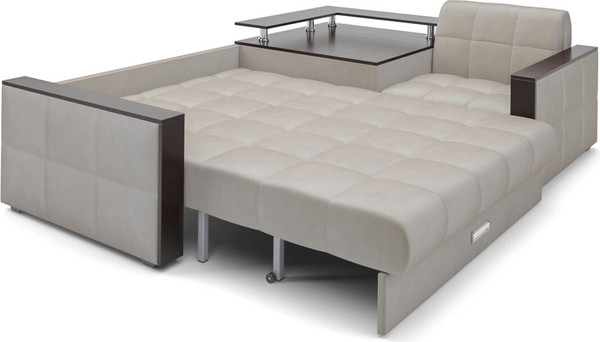 Изображение товара Диван угловой Mebel-Ars Прага НПБ (бархат бежевый Star Velvet 6 Light Beige)