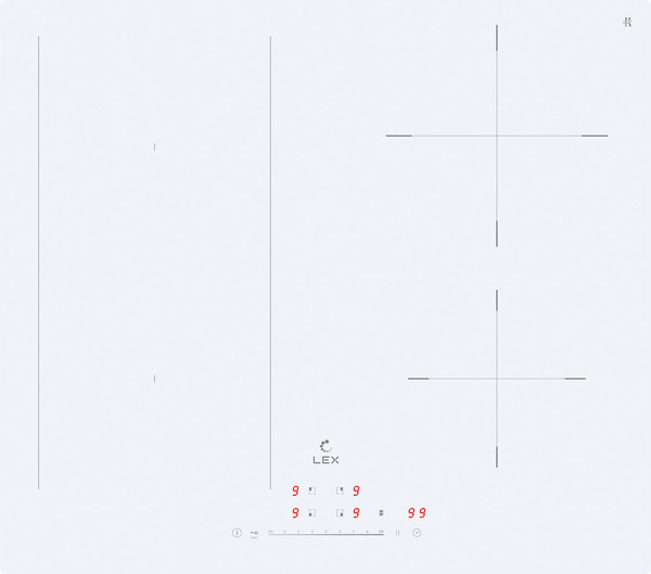 Изображение товара Индукционная варочная панель Lex EVI 641A WH