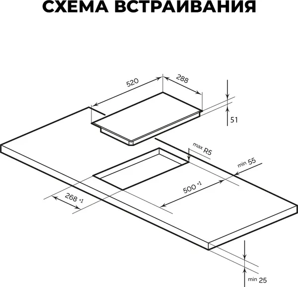 Изображение товара Электрическая варочная панель Lex EVH 3020B BL