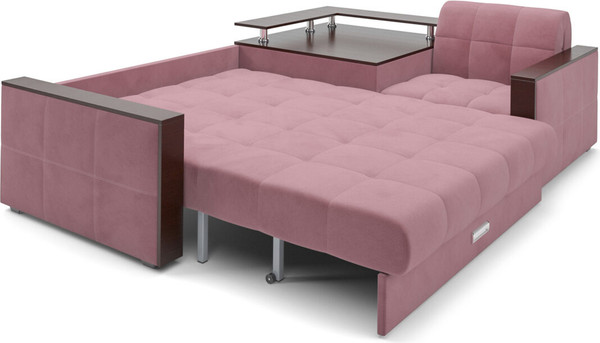 Изображение товара Диван угловой Mebel-Ars Прага НПБ (велюр пудра НВ-178/18)