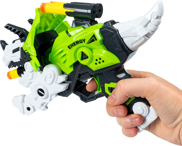 Изображение товара Бластер игрушечный Bondibon Пушки-игрушки Трицератопс / ВВ6506 (зеленый)