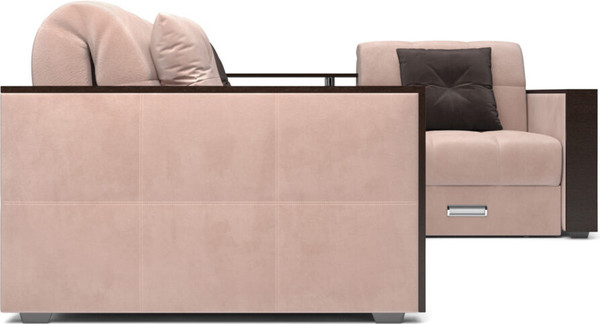 Изображение товара Диван угловой Mebel-Ars Прага НПБ (кордрой бежевый)