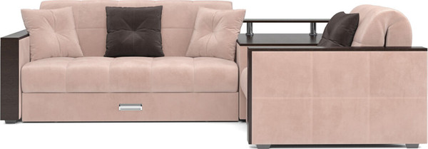 Изображение товара Диван угловой Mebel-Ars Прага НПБ (кордрой бежевый)