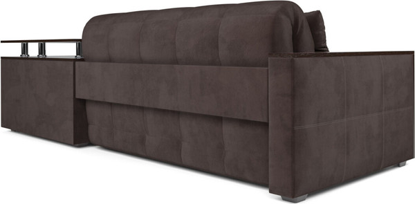 Изображение товара Диван угловой Mebel-Ars Прага НПБ (кордрой коричневый)