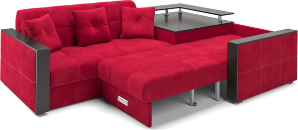 Изображение товара Диван угловой Mebel-Ars Прага НПБ (кордрой красный)