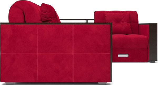 Изображение товара Диван угловой Mebel-Ars Прага НПБ (кордрой красный)