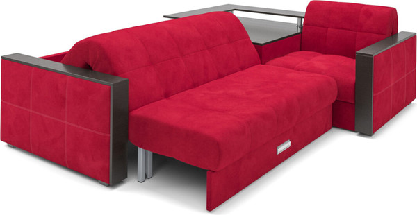 Изображение товара Диван угловой Mebel-Ars Прага НПБ (кордрой красный)