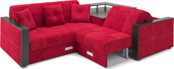 Изображение товара Диван угловой Mebel-Ars Прага НПБ (кордрой красный)