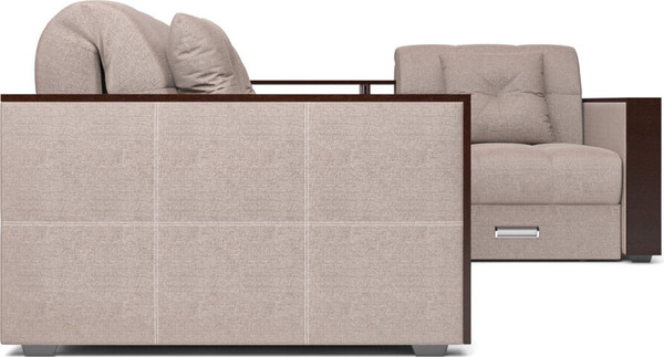 Изображение товара Диван угловой Mebel-Ars Прага НПБ (рогожка бежевая)