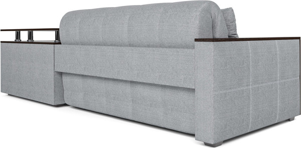 Изображение товара Диван угловой Mebel-Ars Прага НПБ (рогожка серая)