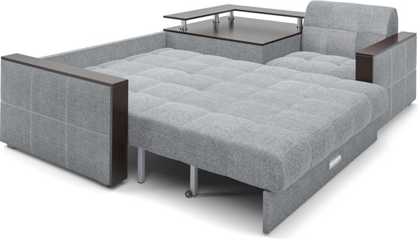 Изображение товара Диван угловой Mebel-Ars Прага НПБ (рогожка серая)