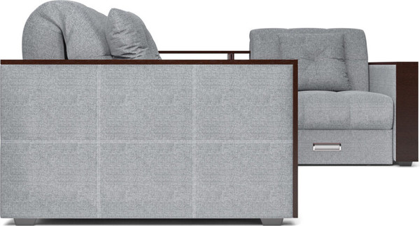 Изображение товара Диван угловой Mebel-Ars Прага НПБ (рогожка серая)