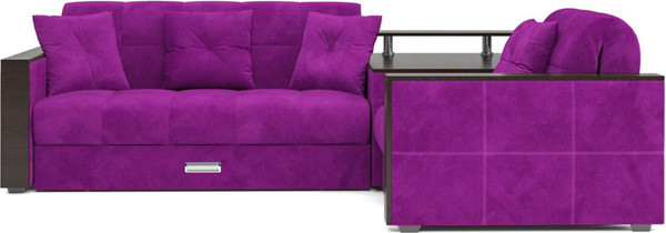 Изображение товара Диван угловой Mebel-Ars Прага НПБ (фиолетовый)