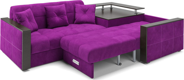 Изображение товара Диван угловой Mebel-Ars Прага НПБ (фиолетовый)