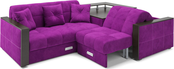 Изображение товара Диван угловой Mebel-Ars Прага НПБ (фиолетовый)