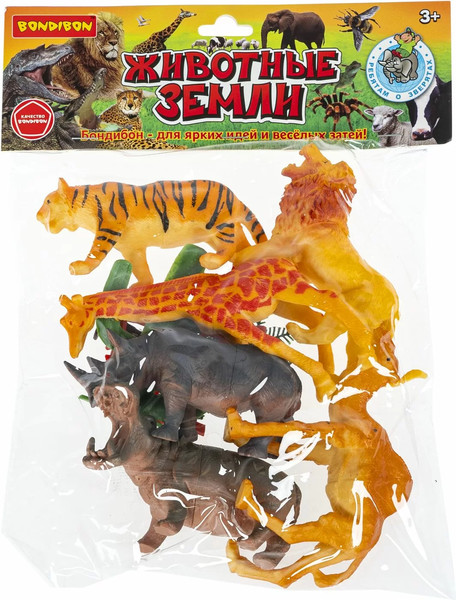 Изображение товара Набор фигурок игровых Bondibon Дикие животные / ВВ6473