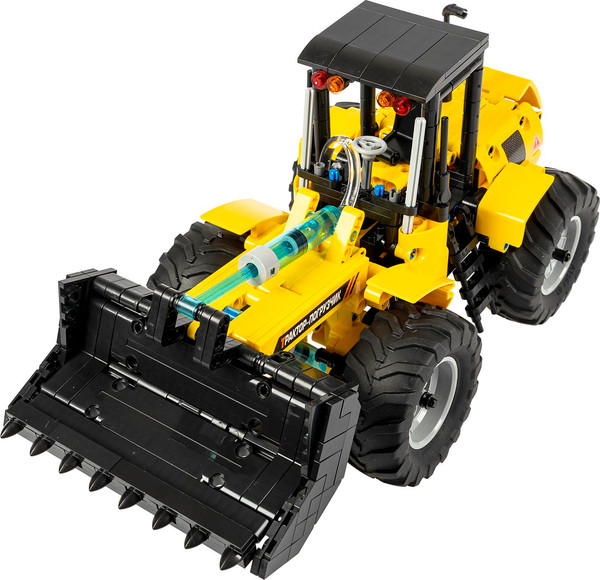 Изображение товара Конструктор кинетический Bondibon Гидравлическая машина Трактор-погрузчик / ВВ6496 (541эл)