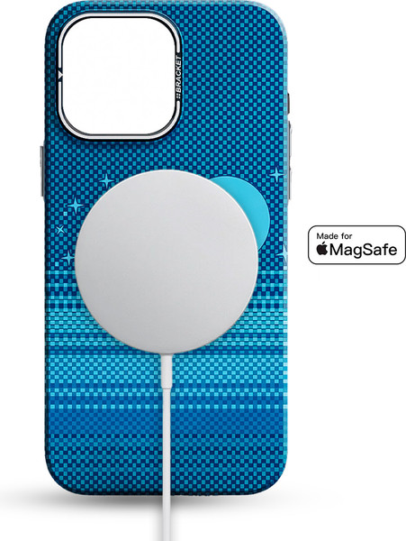 Изображение товара Чехол-накладка Luxo С MagSafe Восход луны Lf85 для Apple iPhone 15 (синий/голубой)