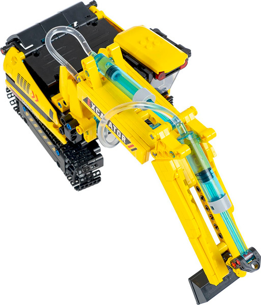 Изображение товара Конструктор кинетический Bondibon Гидравлическая машина Экскаватор / ВВ6495 (554эл)