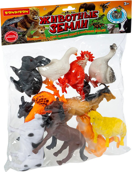 Изображение товара Набор фигурок игровых Bondibon Набор животных фермы / ВВ6471