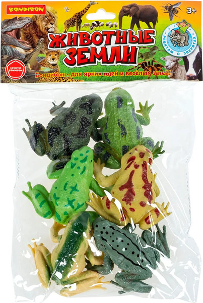 Изображение товара Набор фигурок игровых Bondibon Набор лягушек / ВВ6477