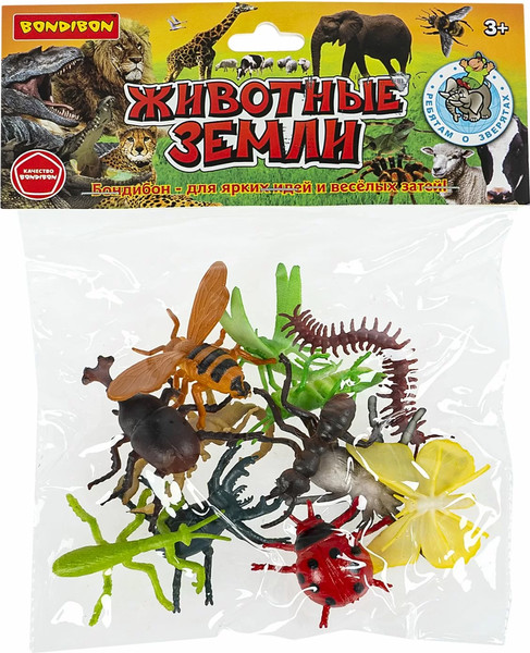 Изображение товара Набор фигурок игровых Bondibon Набор насекомых / ВВ6475