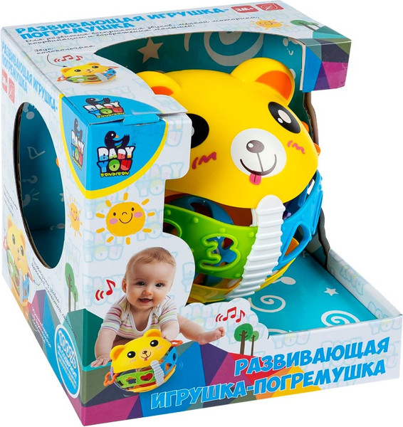 Изображение товара Погремушка Bondibon Медвежонок Шар / ВВ6445
