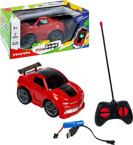 Изображение товара Радиоуправляемая игрушка Bondibon Машина / ВВ6487 (красный)
