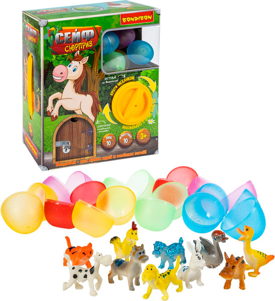 Изображение товара Набор игрушек-сюрпризов Bondibon Сейф-Сюрприз / ВВ6499