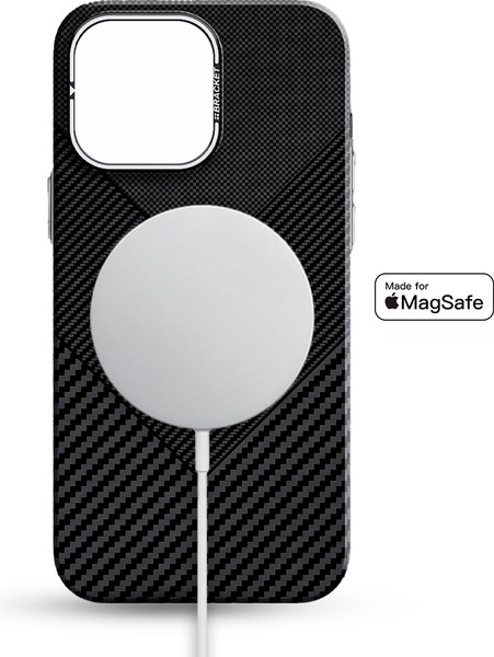 Изображение товара Чехол-накладка Luxo С MagSafe Сочетание карбона LF26 для Apple iPhone 15 (черный)