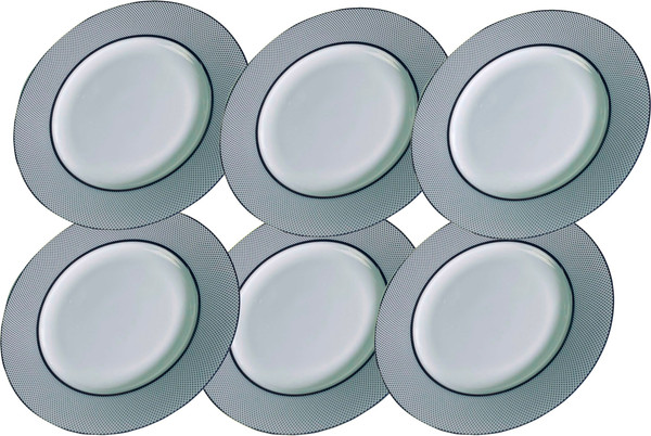 Изображение товара Набор тарелок Lenardi Серебряная симфония 145-526 (6шт)