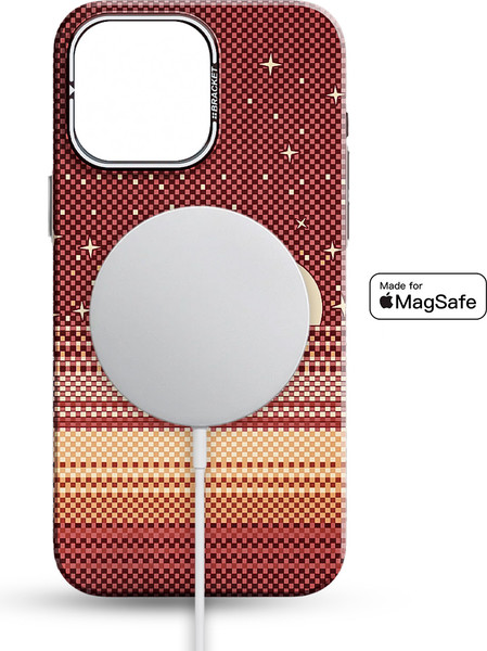 Изображение товара Чехол-накладка Luxo С MagSafe Закат солнца LF86 для Apple iPhone 15 Pro Max (коричневый/бежевый)