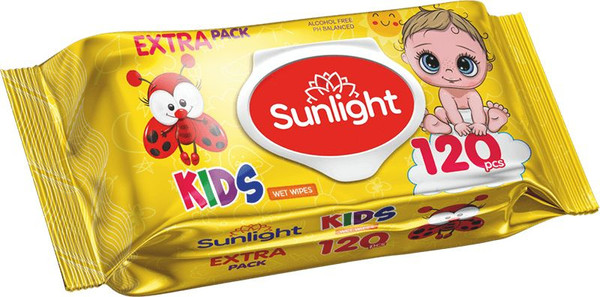 Изображение товара Влажные салфетки детские Sunlight Kids (120шт)