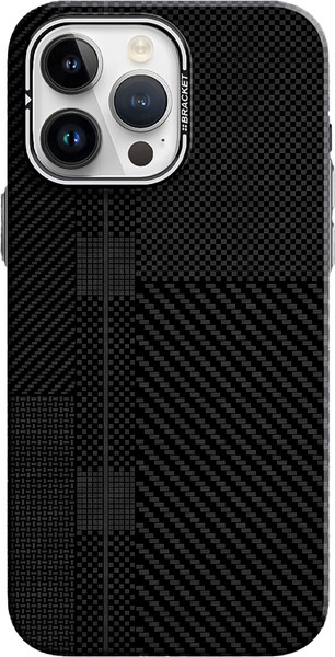 Изображение товара Чехол-накладка Luxo С MagSafe Квадраты карбона LF39 для Apple iPhone 15 Pro Max (черный)
