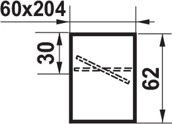 Изображение товара Соединитель воздуховода Семь ветров 204x60 с обратным клапаном / 8181