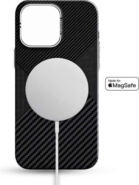 Изображение товара Чехол-накладка Luxo С MagSafe Карбоновое сочетание LF27 для Apple iPhone 15 Pro (черный)