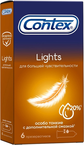 Изображение товара Презервативы Contex Lights (6шт)